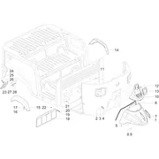 Logement roue - garde boue