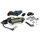 COMPTEUR STAGE 6 DIGITAL MULTIFONCTIONS RACING BLANC BRANCHEMENT SUR BATTERIE (VITESSE, DISTANCE, COMPTE-TOUR, ESSENCE, CLIGNOTANTS)
