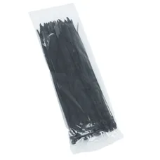 COLLIER DE SERRAGE NYLON TYPE RILSAN 4,8x300mm NOIR (VENDU PAR 100) -SELECTION P2R