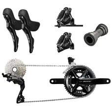 GROUPE ROAD SHIMANO 105 R 7120 DISC BLACK 12-SPEED 172.5 IN 50-34 WITHOUT DISQU E (SPECIAL OFFER)