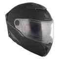 CASQUE MODULABLE MT HELMETS ATOM 2 SV DOUBLE ECRANS UNI NOIR MAT XS (ECE 22.06 P/J)