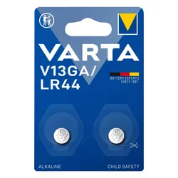 PILE BOUTON LR44, V13GA VARTA ALCALINE 1,5-SPEED (SOLD IN PACKS OF 2)