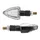 CLIGNOTANT MOTO AVOC ASO 13 LEDS BASE ABS TRANSPARENT/NOIR (L 78mm / H 37mm / L 27mm) (HOMOLOGUE CE) (PAIRE)