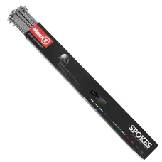 SPOKE STAINLESS STEEL SILVER 2 mm L 286 mm HEAD ANGLED WITH NUT (BOX OF 100)