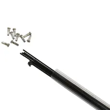 SPOKE STAINLESS STEEL BLACK 2 mm L 250 mm HEAD ANGLED WITH NUT (TUBE OF 10)