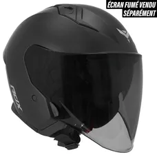 OPEN-FACE HELMET MAXI SCOOTER ADX AJ300 MATTE BLACK S (DOUBLE SCREEN) (ECE 22.06)
