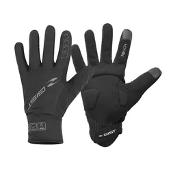 WINTER CYCLING GLOVES LONG GIST DOBLE BASSE TEMPERATURE BLACK LONG S (PAIR CARDED) COMPATIBLE DISPLAY TOUCHSCREEN -5493