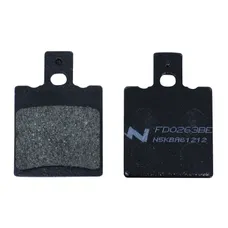 BRAKE PAD SET NEWFREN FOR APRILIA 125-150 LEONARDO 1997>1998 FRONT/BETA 125 EIKON >1998 FRONT/MALAGUTI 125-150 CIAK 2000>2002 FRONT (L 40 mm - H 56.5 mm - P 8 mm) (FD0263BE) (ELITE ORGANIC)