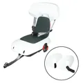 PORTE BEBE/SIEGE ENFANT ARRIERE POLISPORT A FIXER SUR PORTE BAGAGE FIXATION ETAU GUPPY JUNIOR BLANC COUSSIN GRIS (6ANS - JUSQU'A 35 kg) HOMOLOGUE - EN BOITE INDIVIDUELLE