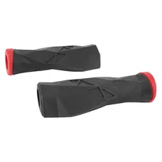 GRIP MTB NEWTON PROBIKE ERGONOMIQUE BLACK/RED L130MM (PAIR)