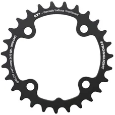 PLATEAU VTT 4BRA D.80 POUR SRAM X0-XX-X9-X7 STRONGLIGHT DOUBLE 27DTS INTERIEUR NOIR CT2 10V. - EPAISSEUR 3.5mm