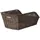 REAR BASKET BASIL CENTO RATTAN OSIER SYNTHETIQUE BLACK (43X32X25CM) (WITH MOUNTING KIT)