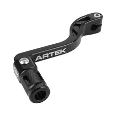 SELECTEUR DE VITESSE ARTEK DERBI 50 SENDA/GILERA 50 SMT, RCR/APRILIA 50 SX, RX ALU CNC NOIR (PLIABLE)