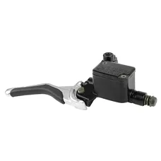 ADAPTABLE SCOOTER BRAKE MASTER CYLINDER FRONT YAMAHA 50 AEROX/MBK 50 NITRO BLACK/SILVER RIGHT -P2R