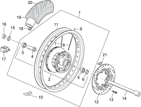 Roue arrière