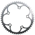 ROAD CHAINRING 5-BOLT DIA. 130 MICHE 52T OUTER TYPE SHIMANO SILVER 9/10-SPEED
