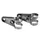 SUPPORT DE PHARE CYCLO ADAPTABLE PEUGEOT 103/MBK 51 DIAM 26/28 CHROME (PAIRE) -SELECTION P2R