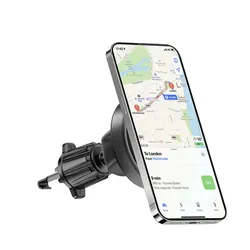 SMARTPHONE MOUNT/TELEPHONE RIXUS UNIVERSAL ROUND MAGNETIC ROTATION 360- GREY MOUNTING KIT GRILLE VENTILATION VOITURE (SOLD INDIVIDUALLY) -RXHM62