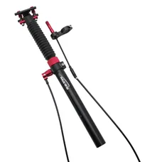 TIGE DE SELLE VTT TELESCOPIQUE P2R ALU NOIR DIAM. 27,2 L445mm (REGLAGE PAR CABLE EXTERNE 0/55/110mm)