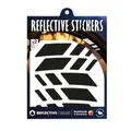 AUTOCOLLANT/STICKER REFLECTIVE FOR WHEEL OF BICYCLE HEIGHT 20 mm MODELE RACER BLACK (PLANCHE) -REFLECTIVE BERLIN