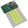 AUTOCOLLANT/STICKER REFLECHISSANT JAUNE FLUO ROND DIAM 16mm (KIT 15 PIECES)