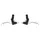 LEVIER DE FREIN VTT/VTC V-BRAKE 3 DOIGTS NEWTON ALU ARGENT/NOIR (PAIRE SUR CARTE)