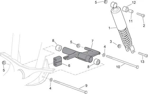 Suspension ar. - Bielle