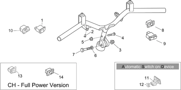 Guidon - Boutons