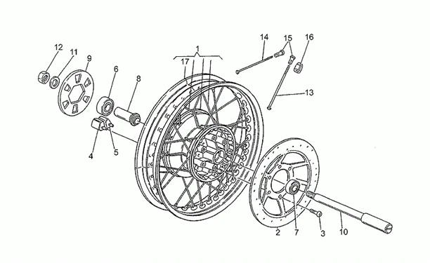 Roue arrière