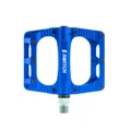 PEDAL MTB PLATEFORME DOWNHILL/BMX SWITCH FREERIDE ALUMINIUM CNC BLUE THREAD 9/16 WITH PICOTS (PAIR) 100X90MM