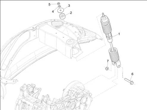 Suspension arrière - Amortisseur/s