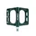 PEDAL MTB PLATEFORME DOWNHILL/BMX SWITCH FREERIDE ALUMINIUM CNC BLACK THREAD 9/16 WITH PICOTS (PAIR) 100X90MM