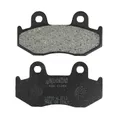 PLAQUETTE DE FREIN POLINI POUR HONDA 125 NES, 150 NES, 125 DYLAN, 150 DYLAN, 125 PSi, 125 SH (L 81.6mm - H 42.6mm - P 9.3mm) (174.0034) (ORIGINAL)