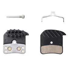 PLAQUETTE DE FREIN VTT SHIMANO SAINT M820, ZEE M640, XT M8000 (SHIMANO ORIGINE ICE-TECH METAL) - H03C (PAIRE SUR CARTE)