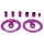 VISSERIE TRIPEAK PURPLE FOR DERAILLEUR CAGE AERO-WING OPW CARBON 18 TEETH