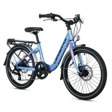 CONVENTIONAL BICYCLE MTB 20 LEADER FOX GAMP 2026 FILLE BLUE CIEL 6-SPEED (SIZE CHILDREN'S 120 TO 135 cm)