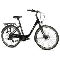 VELO MUSCULAIRE CITY BIKE 26 LEADER FOX DOMESTA 2025 FEMME NOIR 7V CADRE ALU 19 POUCES (TAILLE ADULTE 175 à 183 cm)