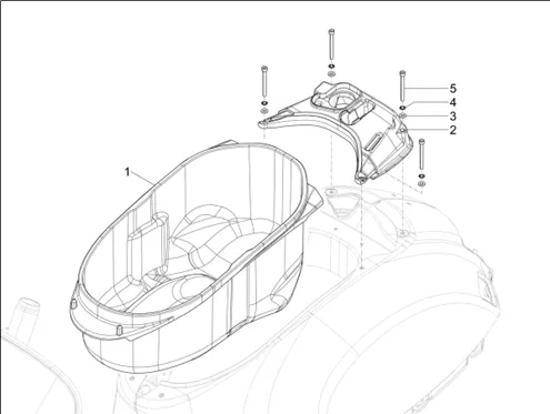 Logement casque - Dessous de selle