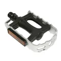 PEDAL MTB NEWTON RESIN BLACK CAGE ALUMINIUM SILVER 9/16" BEARING OF THE (PAIR)