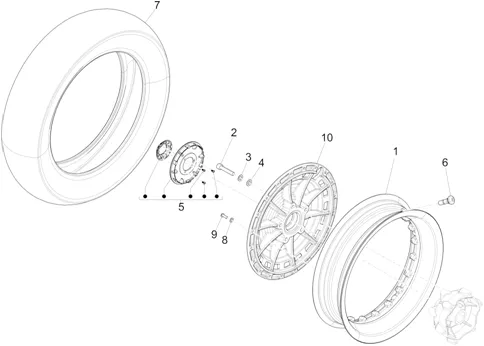 Roue avant