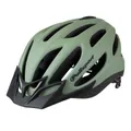 CASQUE VELO URBAIN/CITY ADULTE POLISPORT SPORT FLOW IN-MOLD VERT MAT AVEC VISIERE NOIR TAILLE 54-58 SYSTEM QUICK LOCK