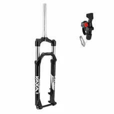 MTB FORK 29 " ZOOM 868S TO RESSORT BLACK ADJUSTABLE/BLOCABLE WITH SHIFTER AU HANDLEBAR DEB. 100 mm FOR THRU AXLE BOOST 15-110 PIVOT LISSE CONIQUE 1''1/8-1"1/2 OUTER COMPATIBLE DISC