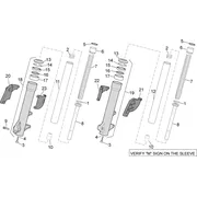 Fourche marzocchi   tiges,fourreaux