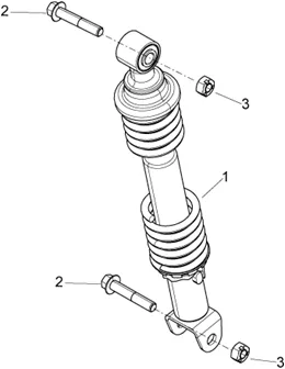 Suspension arrière - Amortisseur/s