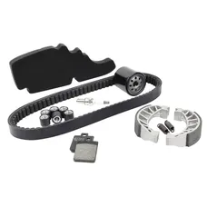 KIT ENTRETIEN MAXISCOOTER ADAPTABLE PIAGGIO 125 VESPA LX 4T 2005> PLAQUETTE ORGANIQUE (PACK 7 PIECES) -SELECTION P2R STANDARD