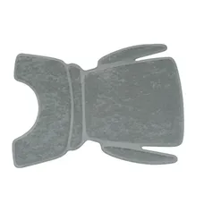 COUSSIN PORTE BEBE/SIEGE ENFANT POLISPORT AVANT POUR BILBY JUNIOR GRIS (VENDU A L'UNITE)