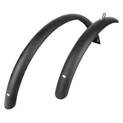 MUDGUARD E-BIKE TREKKING BIKE FRONT/REAR 28" LEADER FOX BLACK COMPATIBLE BEND 2023>, BARNET 2025> (SOLD AS A PAIR)