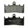 BRAKE PAD SET NEWFREN FOR KAWASAKI 600 ZX-6R NINJA 1998>2002 FRONT, 750 ZX-7R NINJA 1996>2003 FRONT/SUZUKI 1300 GSX-R HAYABUSA 1999>2007 FRONT (FD0199BT) (TOURING ORGANIC)
