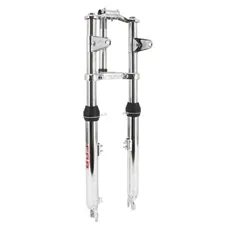 FOURCHE CYCLO EBR POUR MBK 51 CHROME (DIAM 28 mm) (QUALITE 100% MADE IN ITALY)