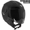OPEN-FACE HELMET ADX AJ050 GLOSS BLACK XS (SINGLE VISOR) (ECE 22.06)